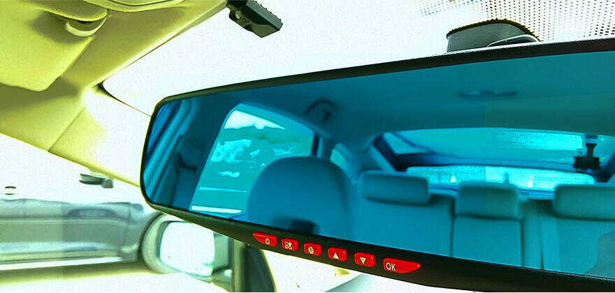 ミラー 一体型タイプドライブレコーダーの取り付け後イメージ