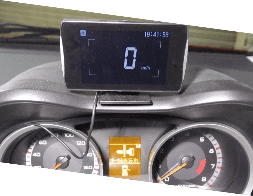 施工後のレーダー探知機のイメージ